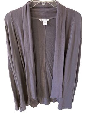 Athleta Dusk Violet Nirvana Pranayama Restore Wrap Modal Open Front Cardigan M